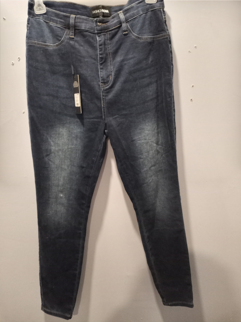 Fashion Nova Dark Denim High-Rise Skinny Jeans